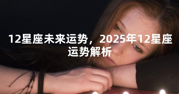 12星座未来运势，2025年12星座运势解析