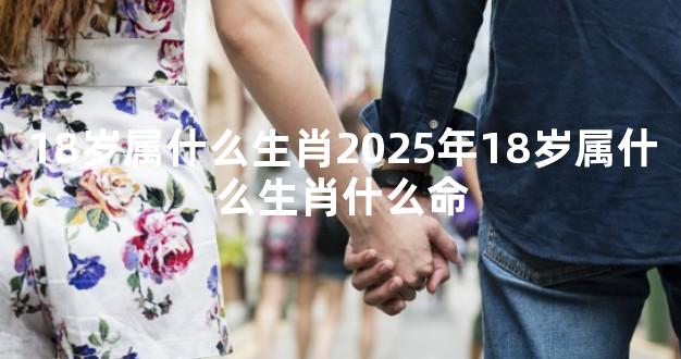 18岁属什么生肖2025年18岁属什么生肖什么命