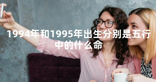 1994年和1995年出生分别是五行中的什么命