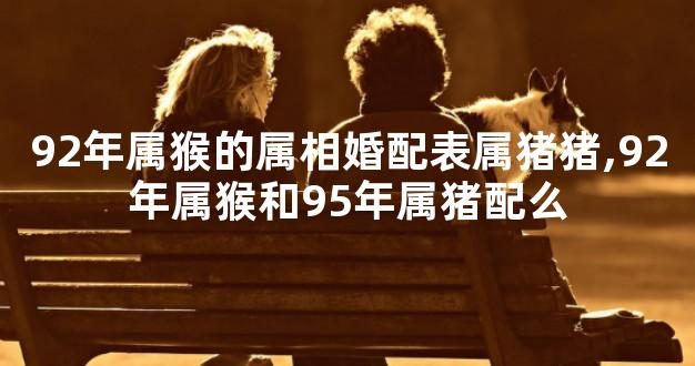 92年属猴的属相婚配表属猪猪,92年属猴和95年属猪配么