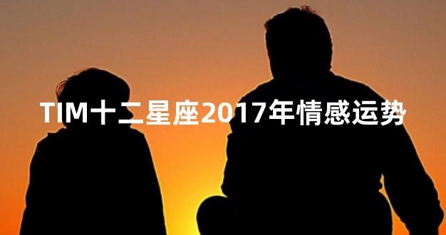 TIM十二星座2017年情感运势