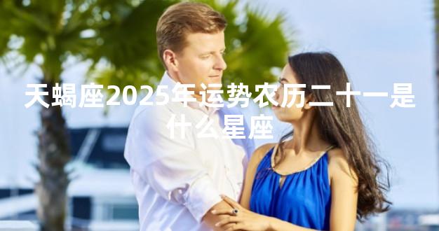 天蝎座2025年运势农历二十一是什么星座